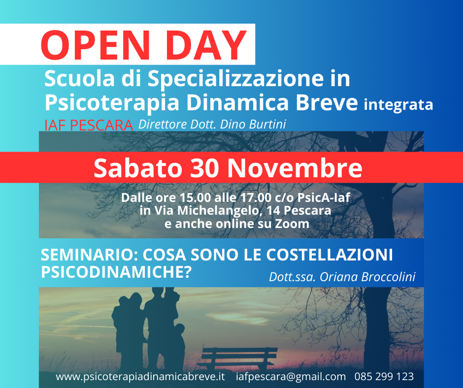 Open Day sabato 30 novembre 2024